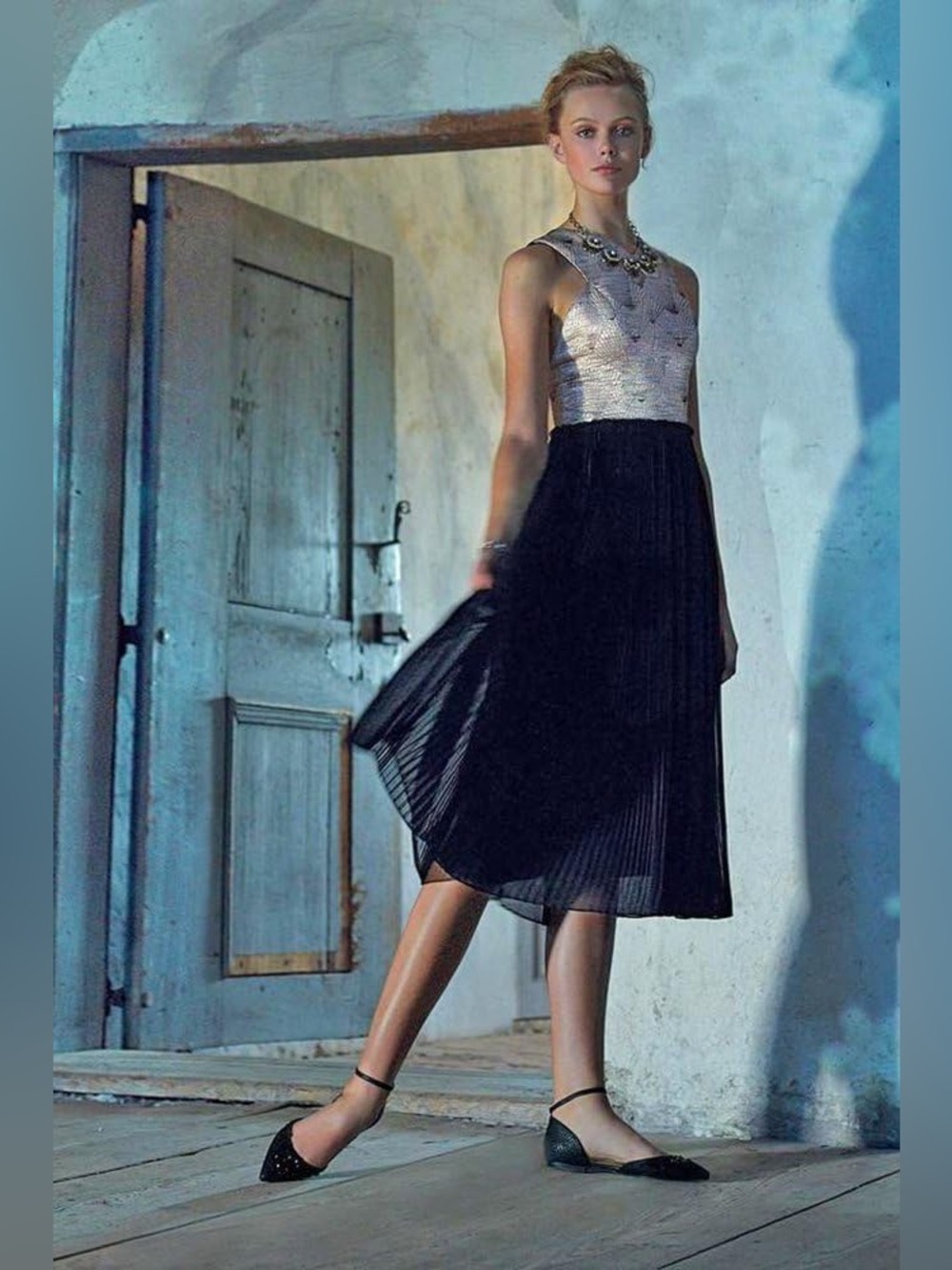 NWT Anthropologie Nomad Morgan Carper Isobel Midi Dress, 6P